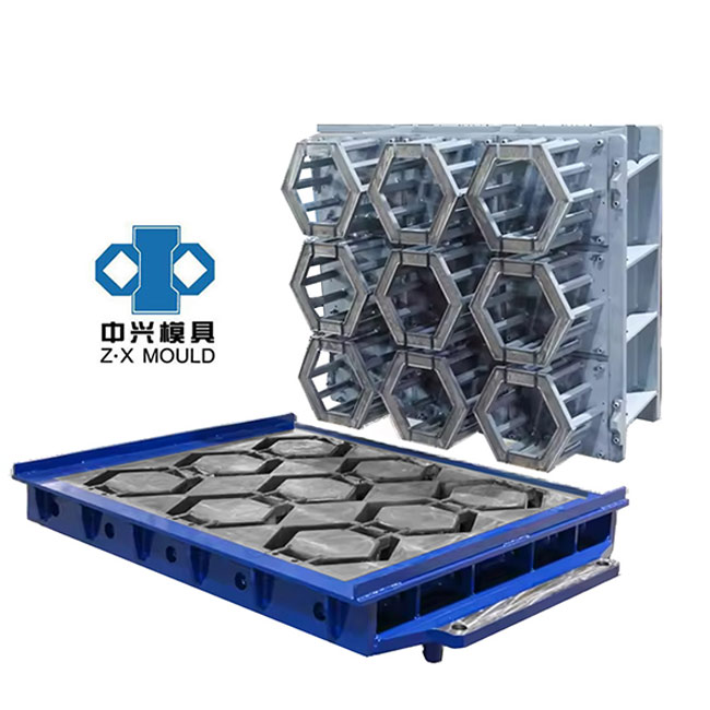 植草砖模具 -中兴砖机模具推荐生态护坡砖模具